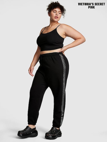 Victoria's Secret PINK Pure Black Shine Cuffed Jogger (Q22680) | €29