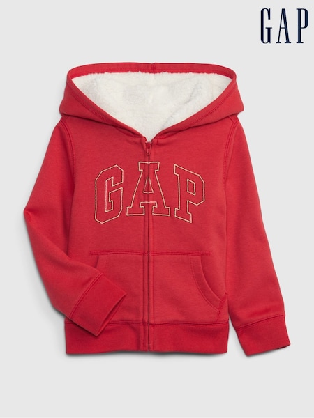 Rot - Gap Logo Sherpa Zip Up Hoodie (12mths-5yrs) (Q23068) | 23 €