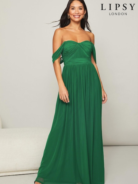 Lipsy Bridesmaid Drape Bust Maxi Dress (Q23346) | 54 €