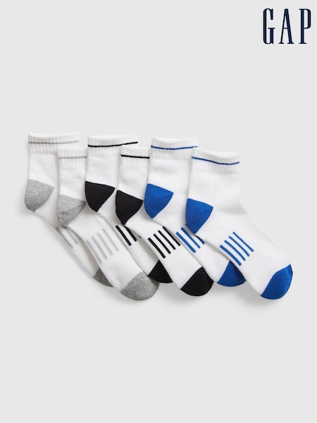 Gap White Kids 3 Pack Quarter Crew Socks (Q23424) | € 12