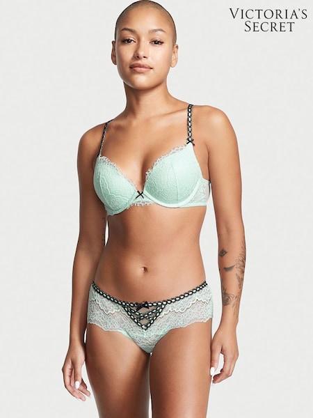 Victoria's Secret Opal Blue Lace Lightly Lined Demi Bra (Q24248) | €27