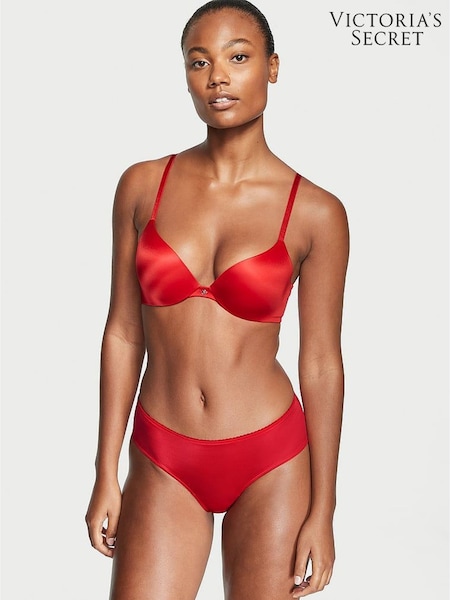 Victoria's Secret Lipstick Red Lace Trim Cheeky Knickers (Q24522) | €15.50