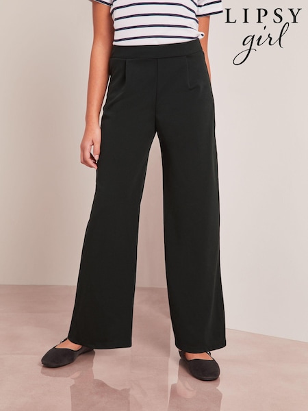 Lipsy Black Scuba Wide Leg Trousers (Q25173) | €15 - €20.50