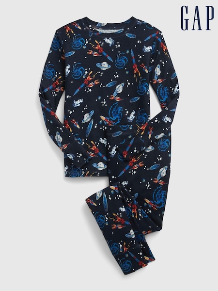 Gap Blue Space Print Long Sleeve Pyjama Set (Q26533) | €22.50