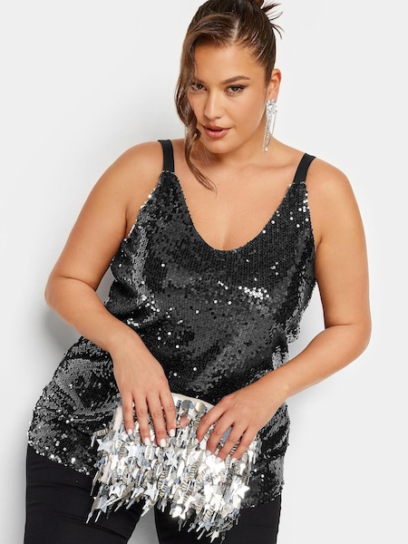Yours Curve London Sequin Cami (Q26830) | 154 LEI