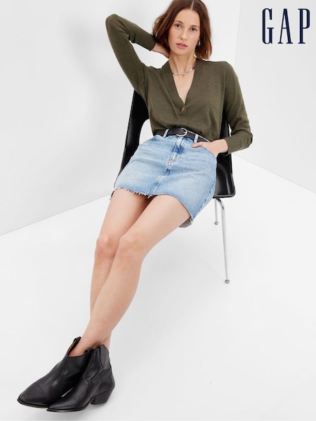 Gap Green Merino Long Cardigan (Q27844) | €20.50
