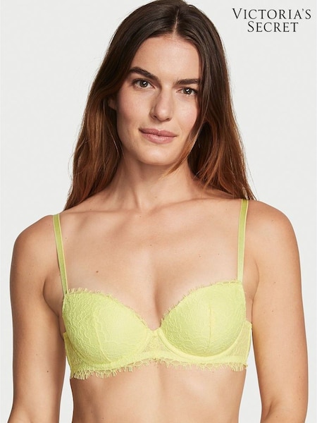 Victoria's Secret Citron Yellow Lace Lightly Lined Demi Bra (Q28624) | €27