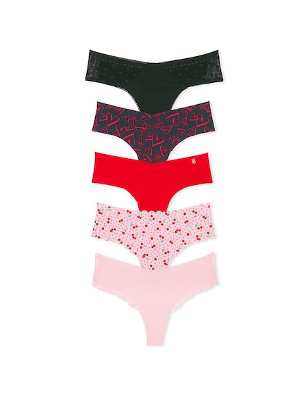 Victoria's Secret Black/Red/Pink 5 Pack Knickers (Q28786) | €15