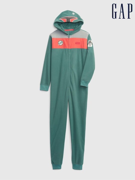 Gap Green Star Wars Boba Fett Long Sleeve Pyjama One-Piece (Q30306) | €34