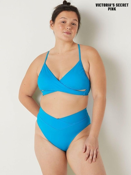 Victoria's Secret PINK Bright Marine Blue Body Wrap Bikini Top (Q30473) | €22.50