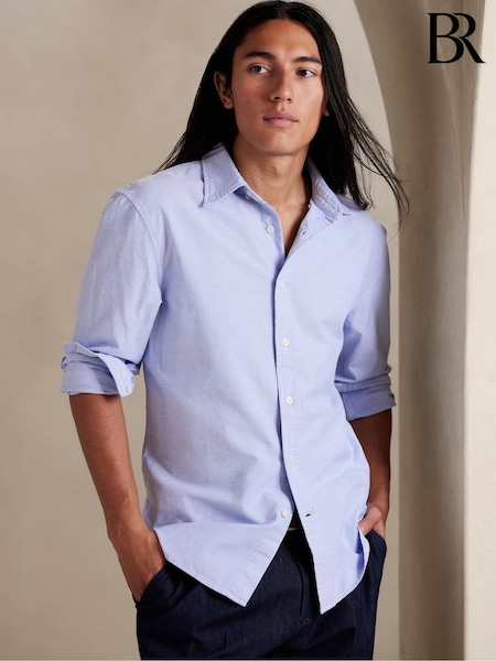 Banana Republic Blue Oxford Dress Shirt (Q30797) | €29
