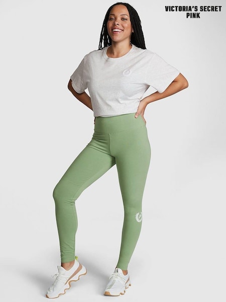 Victoria's Secret PINK Wild Grass Green Cotton Legging (Q31206) | €15.50