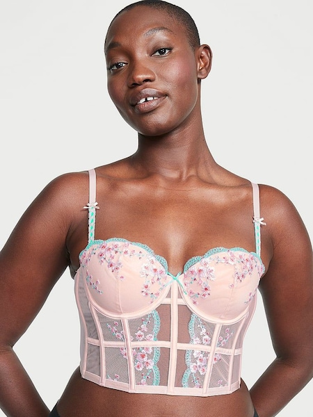 Victoria's Secret Ballet Pink Cherry Blossom Corset Bra Top (Q31697) | €34