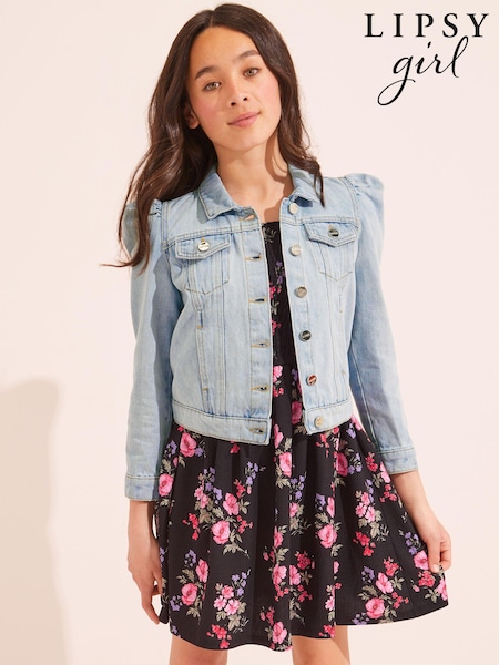 Lipsy Blue Puff Sleeve Denim Jacket (Q32190) | €18 - €24