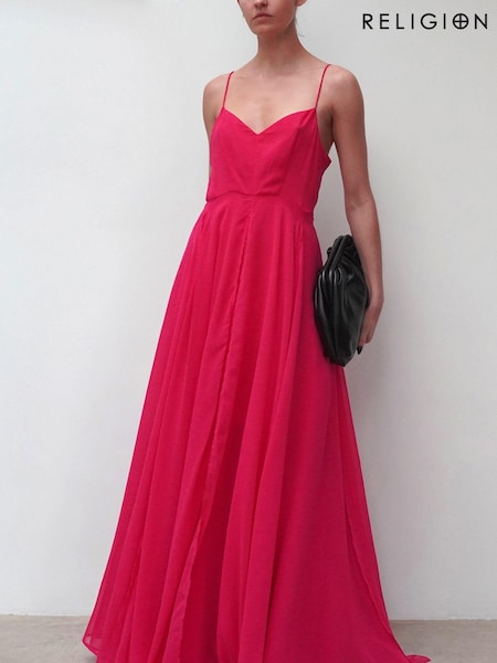 Religion Pink Infamous Olsen Full Layer Maxi Dress (Q33761) | €76