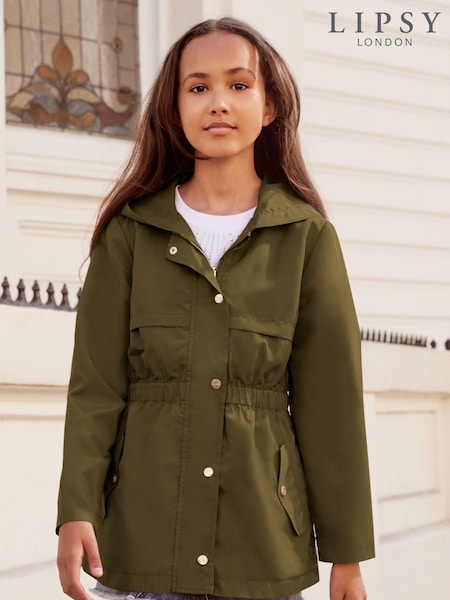 Lipsy Khaki Green Lightweight Rain Coat (3yrs-16yrs) (Q34000) | €34.50 - €42.50