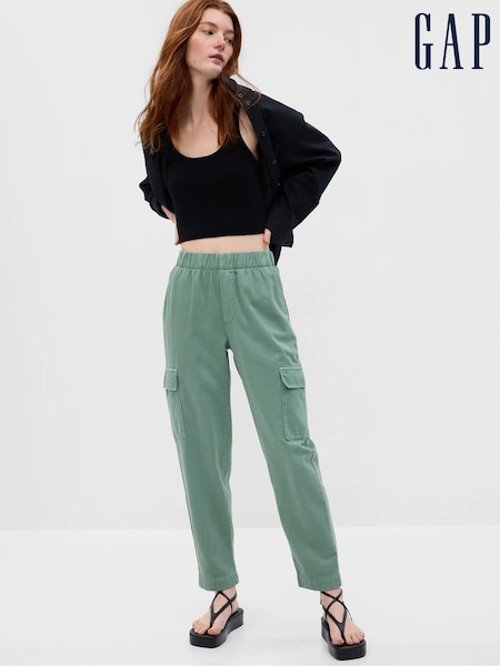 Gap Green Twill Cargo Trousers (Q34624) | €29