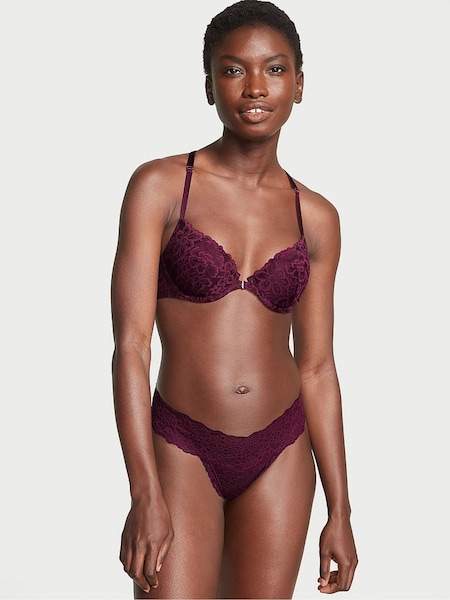 Victoria's Secret Burgundy Red Thong Knickers (Q34780) | €10.50