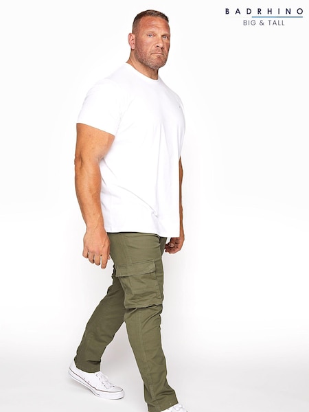 Зеленый - BadRhino Big & Tall Stretch Cargo Trousers (Q34851) | €20