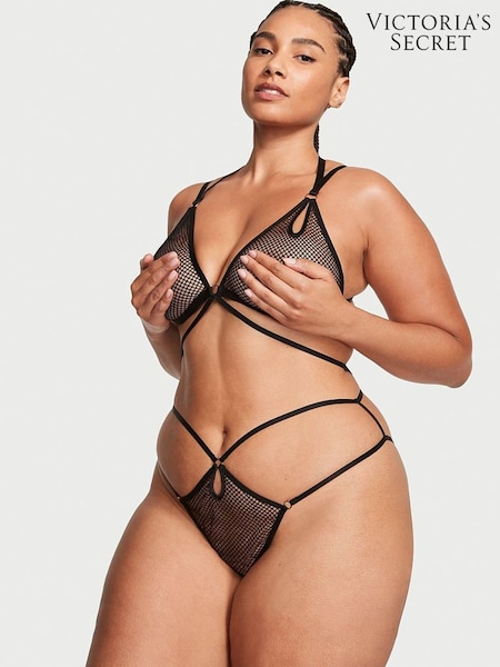 Victoria's Secret Black Fishnet Bodysuit (Q34981) | €27