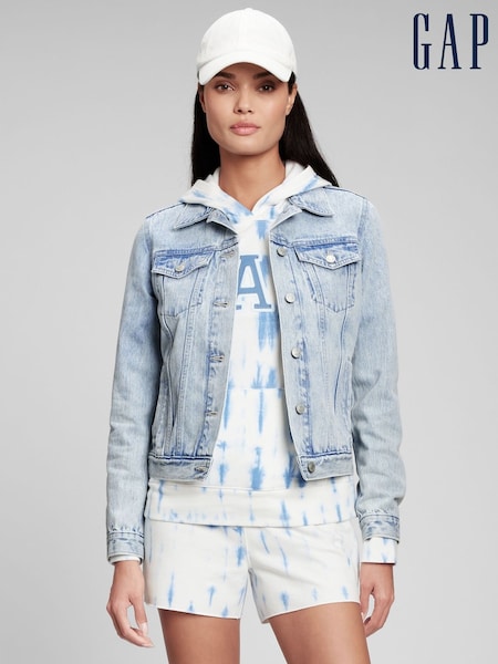 Голубой - Gap Icon Denim Jacket (Q35840) | €86