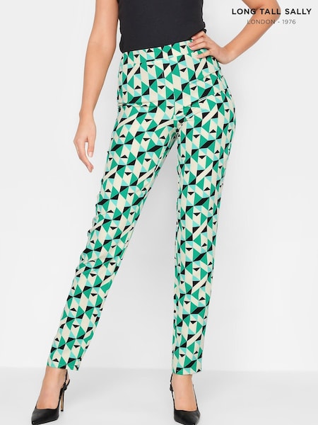 Long Tall Sally Green Slim Leg Trouser (Q37892) | €23