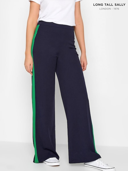 Long Tall Sally Blue Stripe Wide Leg Trousers (Q39345) | €20