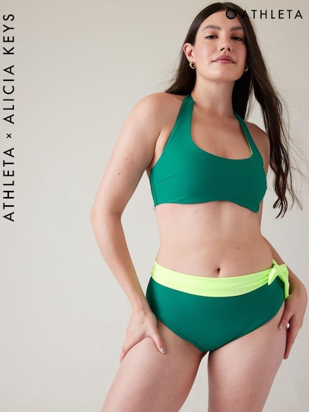 Athleta Green Alicia Keys Daybreak Halter Bikini Top (Q39670) | €27