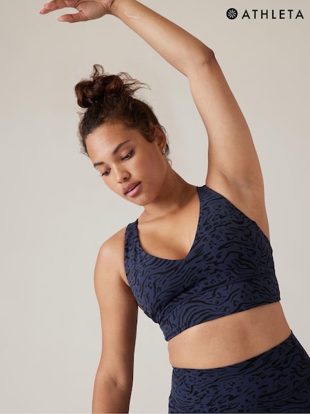 Athleta Navy Blue D-DD Cup Transcend Plunge Bra (Q39673) | €15
