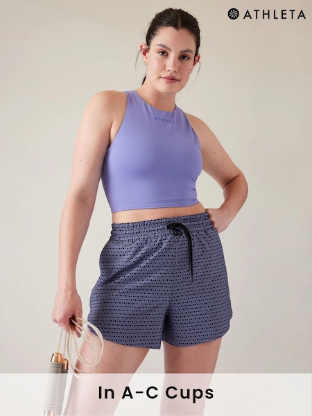 Athleta Purple A-C Cup Conscious Crop Low Impact Sports Bra (Q39674) | €13.50