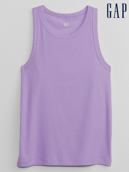 Gap Purple Ribbed High Neck Vest (Q40094) | €7