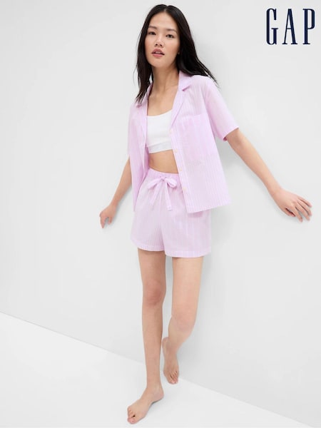 Gap Pink Stripe Pyjama Shorts (Q40099) | €8