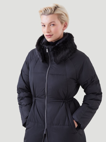 Kaldtvaer Black Elverum Padded Long Puffer Coat (Q40317) | €64