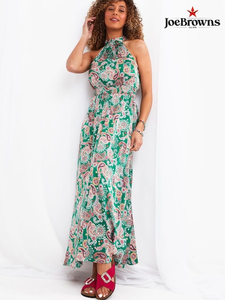 Joe Browns Green Marni Halterneck Dress (Q40718) | €15