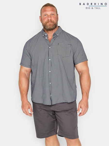 BadRhino Big & Tall Blue Short Sleeve Shirt (Q41619) | €16