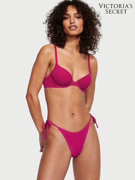 Victoria's Secret Forever Pink Brazilian Shimmer Swim Bikini Bottom (Q42132) | €13.50