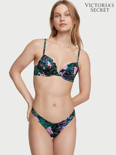 Victoria's Secret Black Palm Brazilian Swim Bikini Bottom (Q42144) | €13.50