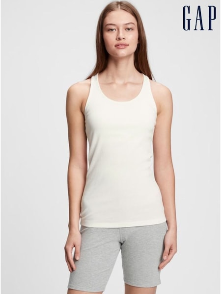 Gap White Ribbed Support Vest (Q42404) | €10.50