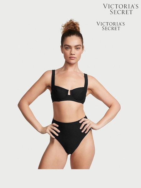 Victoria's Secret Black Fishnet High Waisted Swim Bikini Bottom (Q42502) | €13.50