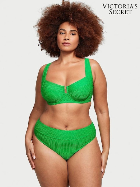 Victoria's Secret Green Fishnet Balcony Swim Bikini Top (Q42513) | €22