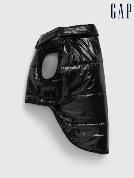 Gap Black Pet Metallic Puffer Vest (Q43283) | €40