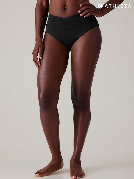 Athleta Black High Waist Crossover Bikini Bottoms (Q43399) | €39.50