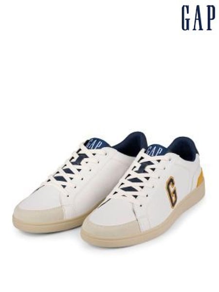 Gap White, Yellow and Navy Seattle Low Top G Trainers (Q43465) | €114