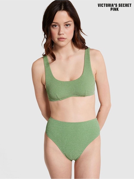 Victoria's Secret PINK Wild Grass Green Padded Bikini Top (Q43519) | €15