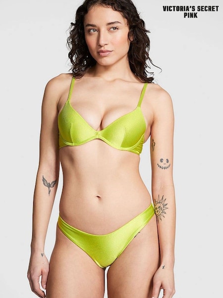 Victoria's Secret PINK Limelight Green Padded Bikini Top (Q43520) | €15