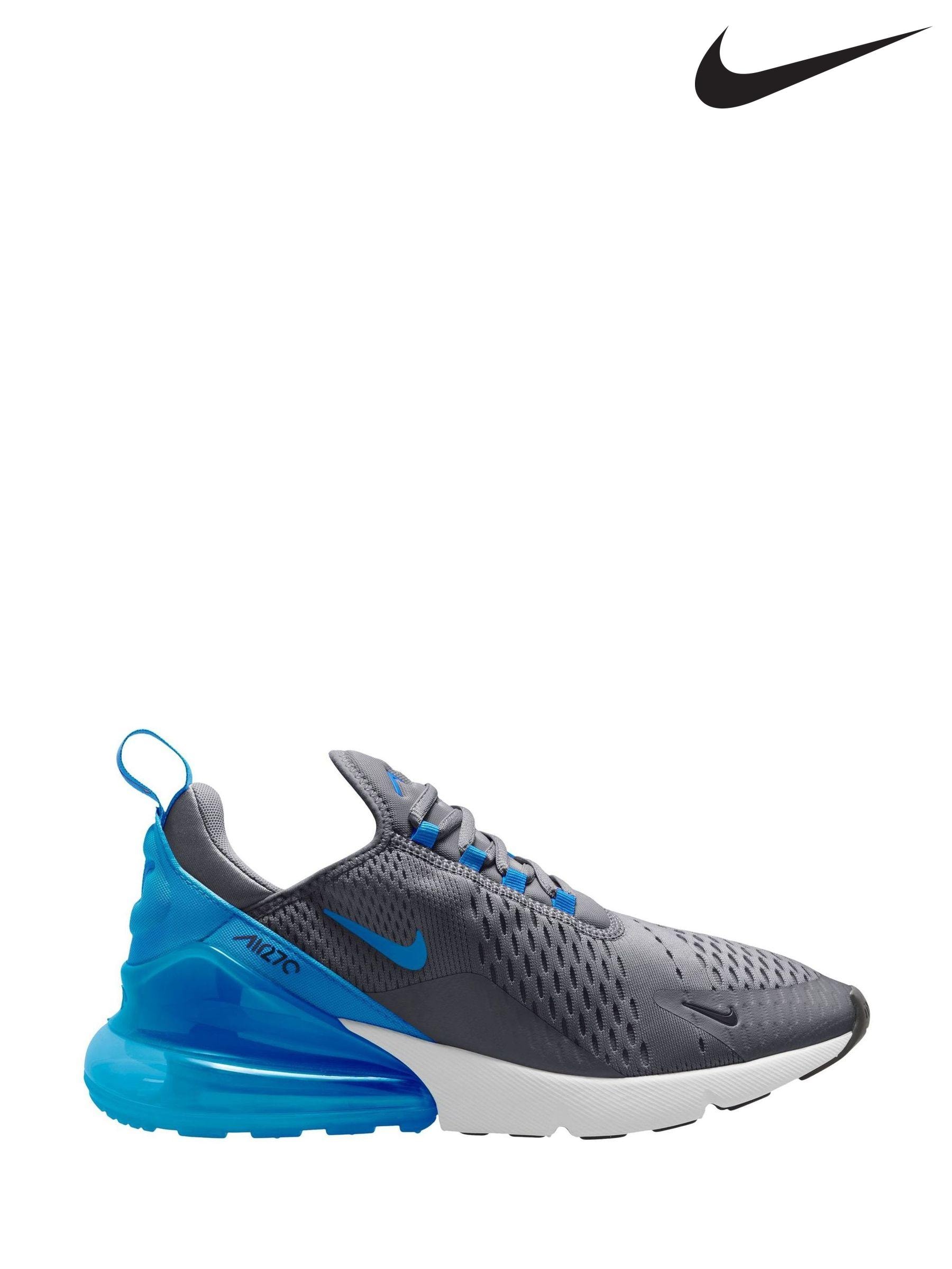 Men s Clearance Trainers Blue Nike Airmax 270 Footwear Next Estonia
