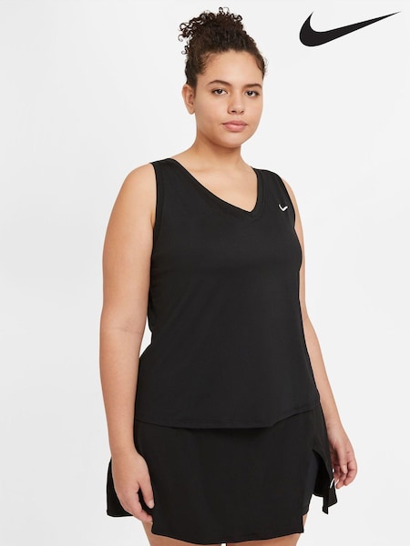 Nike Black Court Victory Tennis Tank Top Vest (Q43750) | €13