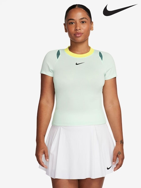 Nike Mint Green Court Advantage Tennis T-Shirt (Q43767) | €31