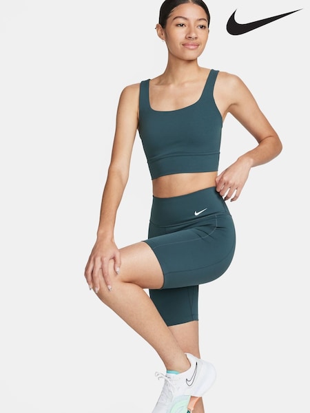 Nike Green Leak Protection Mid Rise 7 Biker Shorts (Q43792) | €34