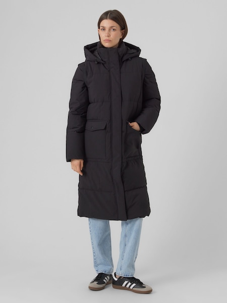 VERO MODA Black 2-In-1 Padded Coat And Gilet Set With Detachable Sleeves (Q43872) | €62